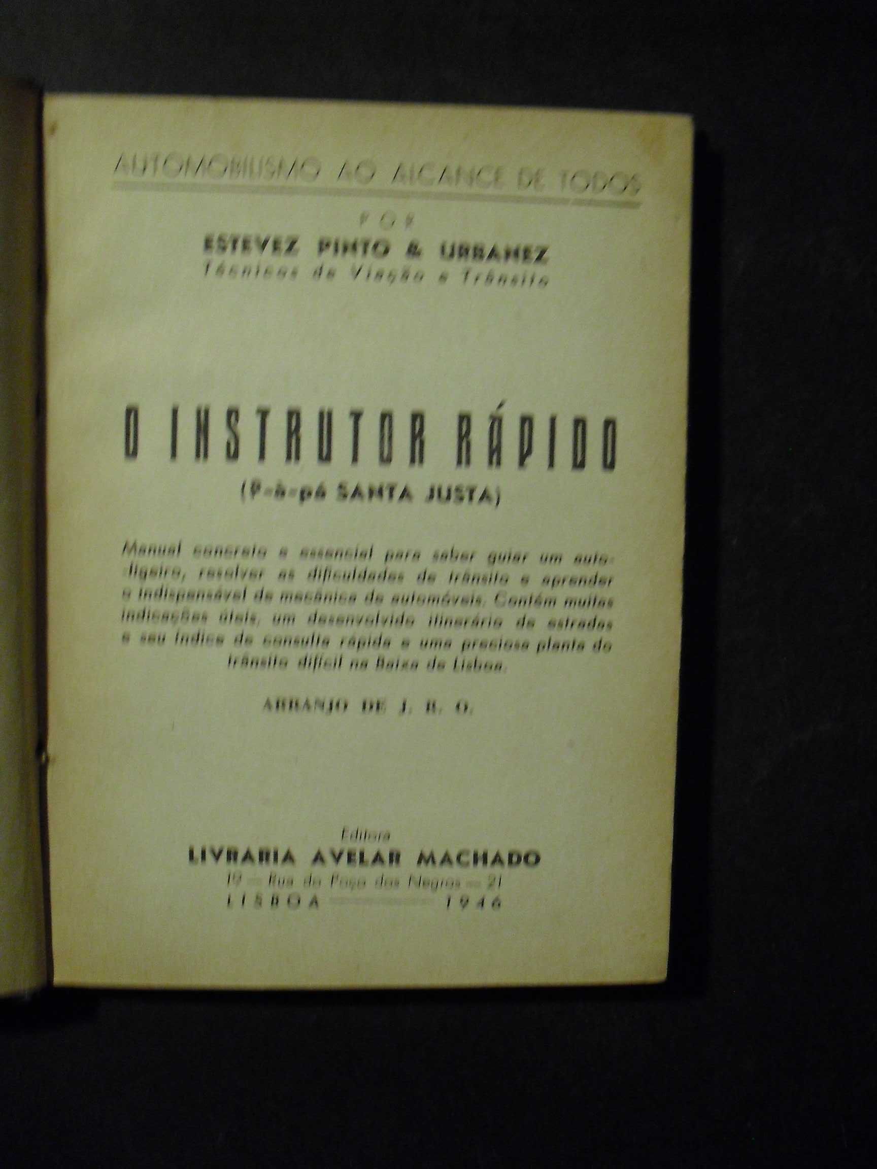 ESTEVEZ PINTO & URBANEZ-O INSTRUTOR RÁPIDO-AUTOMOBILISMO