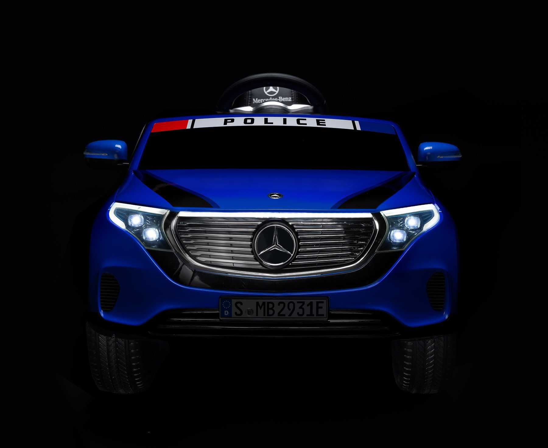 Pojazd na akumulator MERCEDES BENZ EQC POLICJA auto sterowane PILOT
