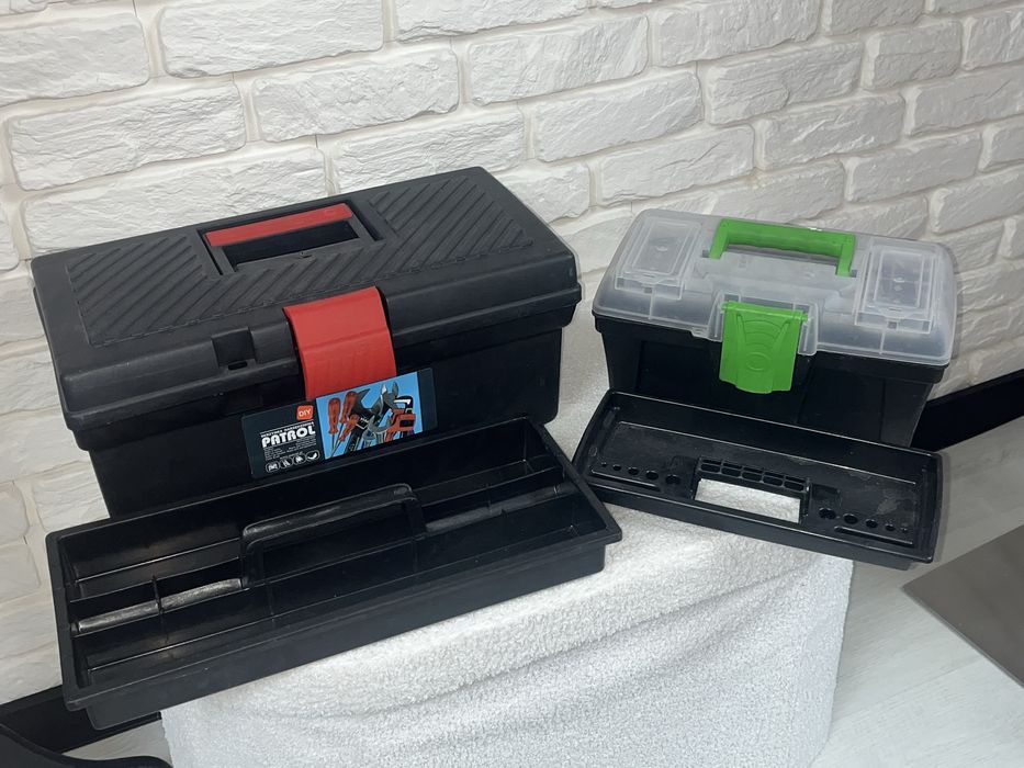 Zestaw 2 walizek na narzędzia, pojemne