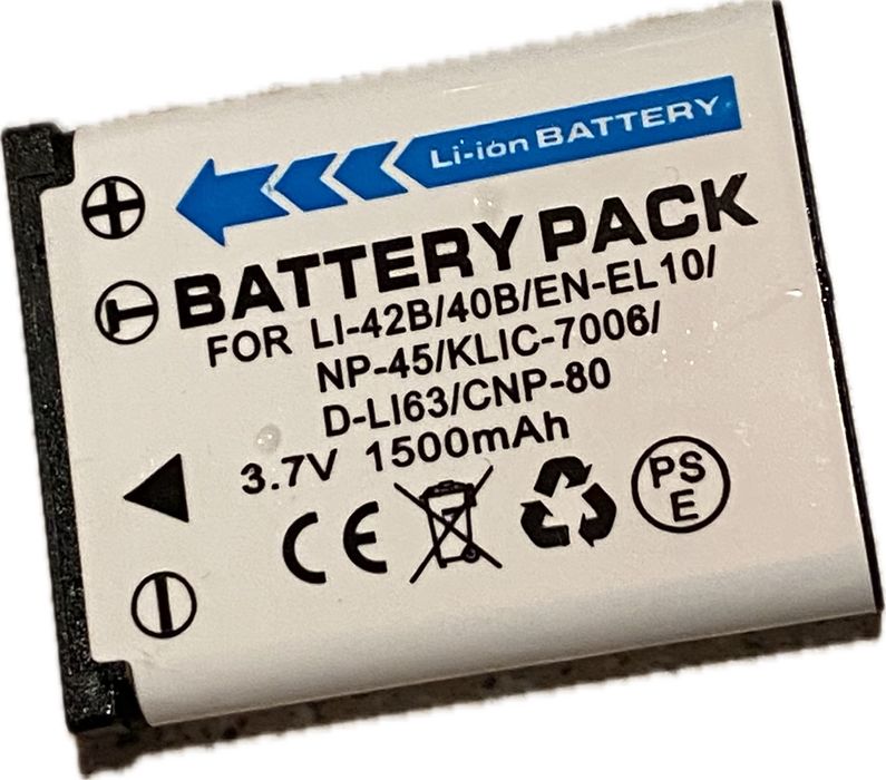 Акумулятор li-42b, 1500 mAh для Olympus, Nikon, Kodak, Fujifilm, Casio