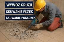 Wywóz Gruzu Złomu, Skuwanie Płytek, Kucie Posadzek Wylewek, Transport