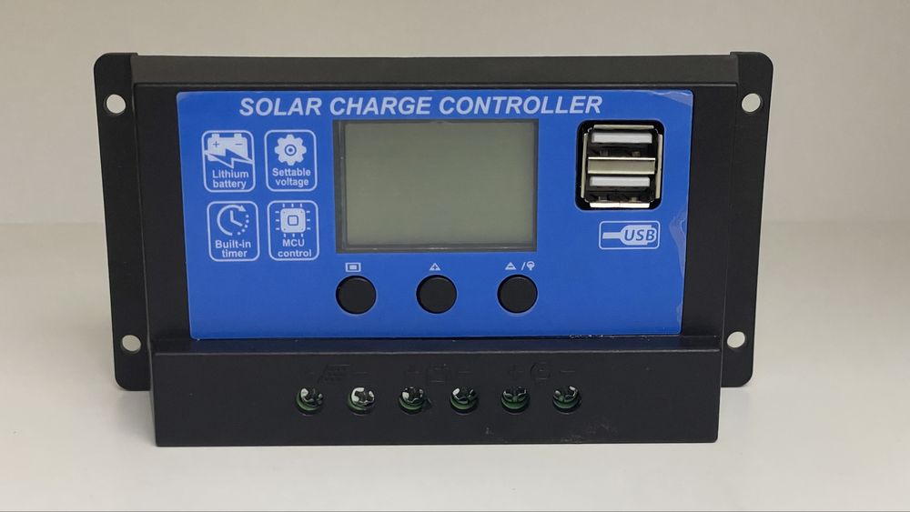 Regulator ładowania solarny 12V 24V PANEL LCD 30A