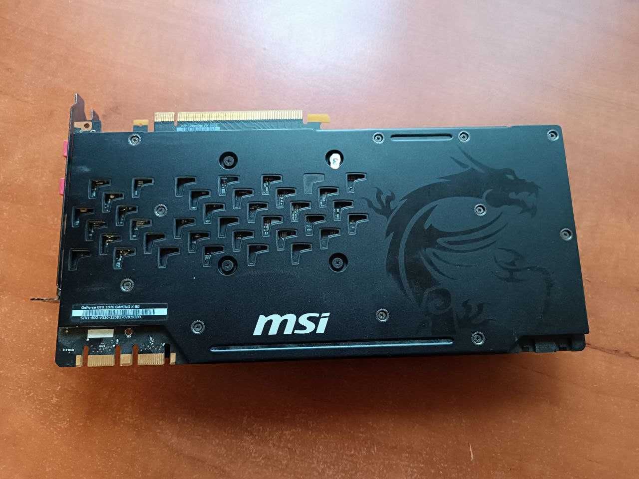 Відеокарта MSI GeForce GTX 1070 Gaming X 8GB GDDR5 256bit