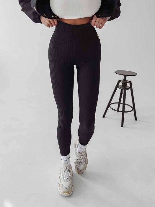 Legginsy damskie OLAVOGA DEBRA S M neon pomarańcz czarne lila beżowe