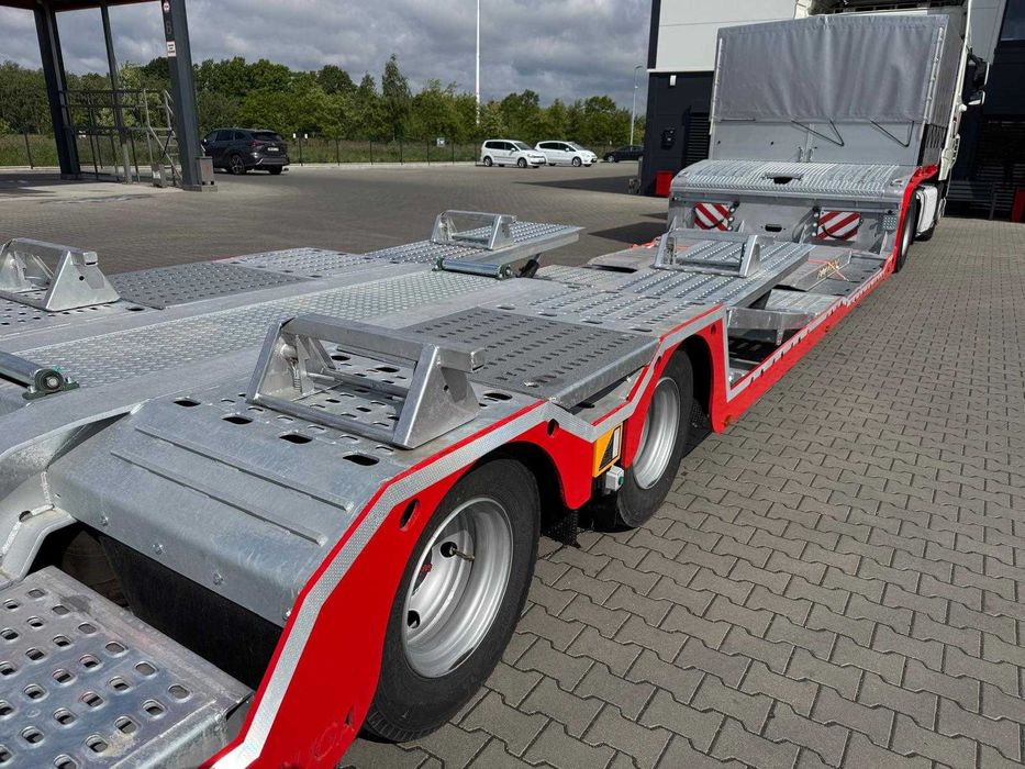 Wynajem naczepy niskopodwoziowej, lawety, transport