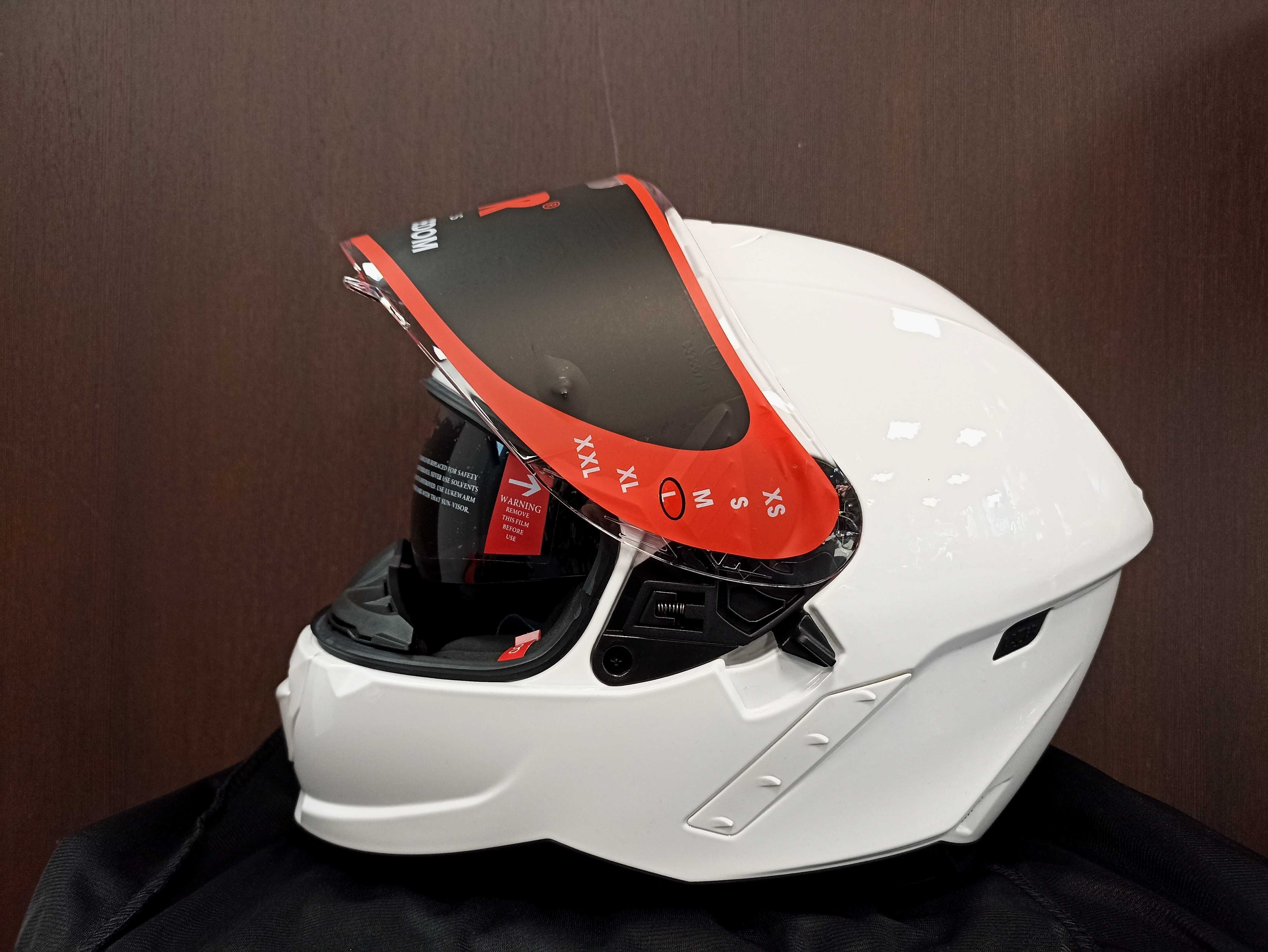 Nowy kask integralny LAZER RAFALE - biały połysk - L