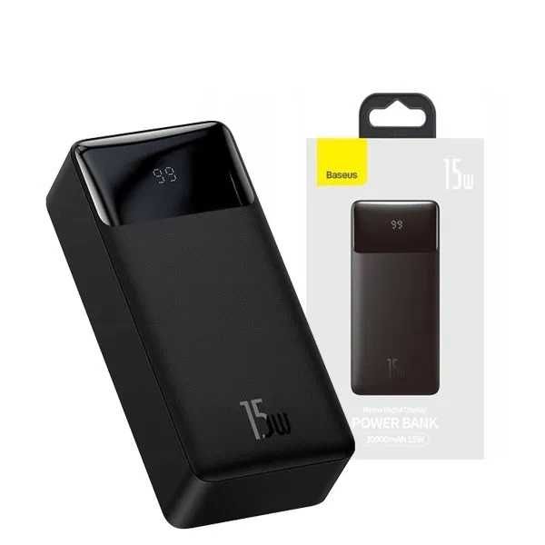 Павербанк Power Bank Baseus Bipow 30000mAh 15W Black ГАРАНТІЯ