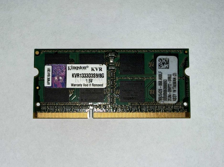 Оперативна пам'ять Kingston 8 GB DDR3 1333 MHz (KVR1333D3S9/8G)