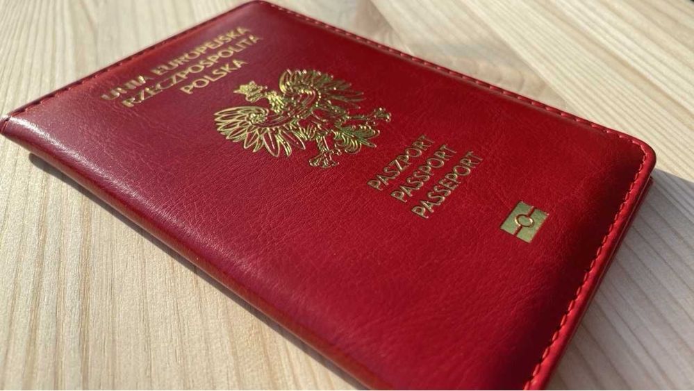 Etui Rzeczpospolita Polska Paszport skóra dwoina, wysyłka w 1H.