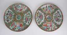 Par de pratos porcelana da China Séc. XIX
