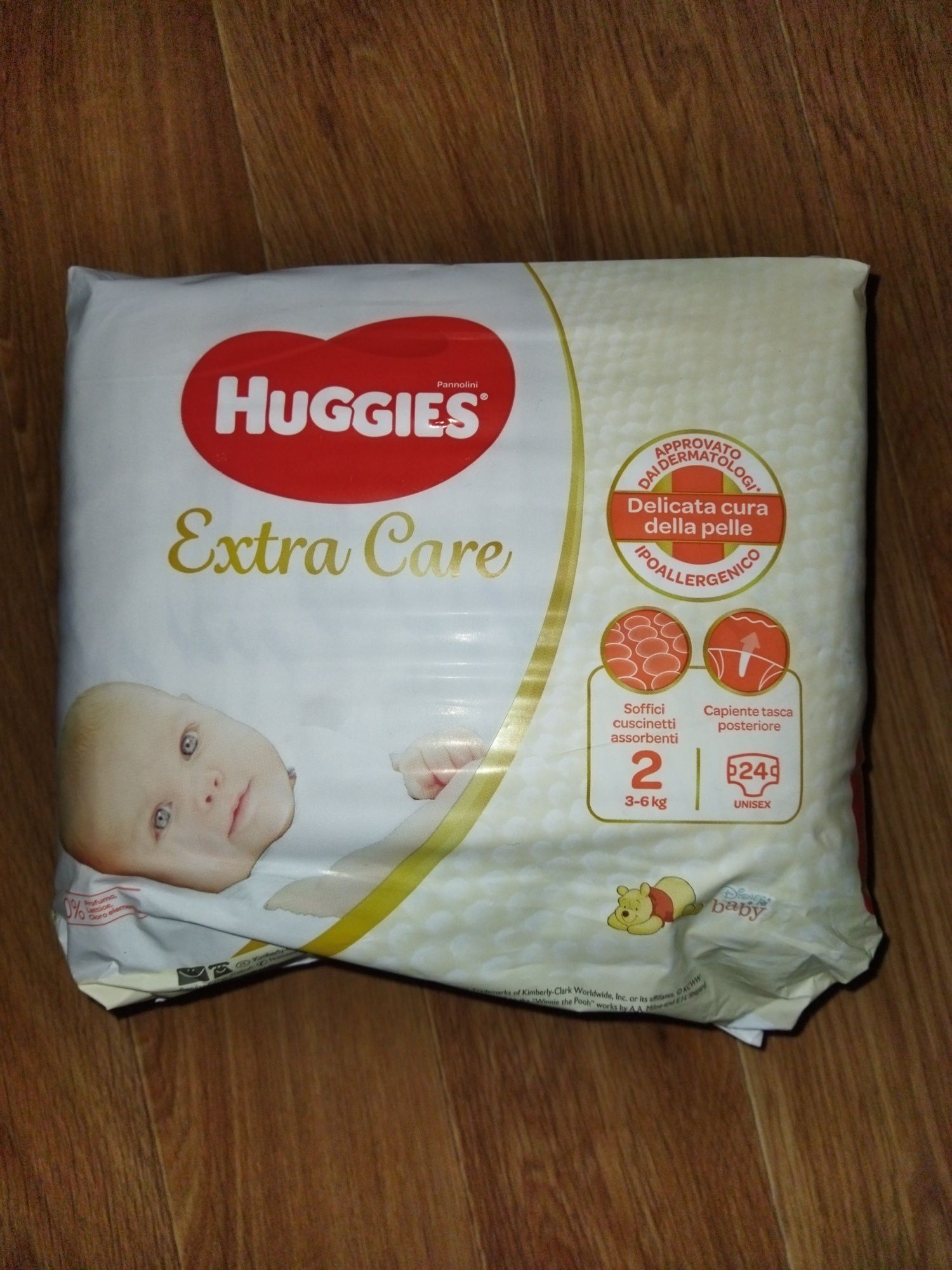 Детские памперсы Huggies Extra Care 2  (24шт)