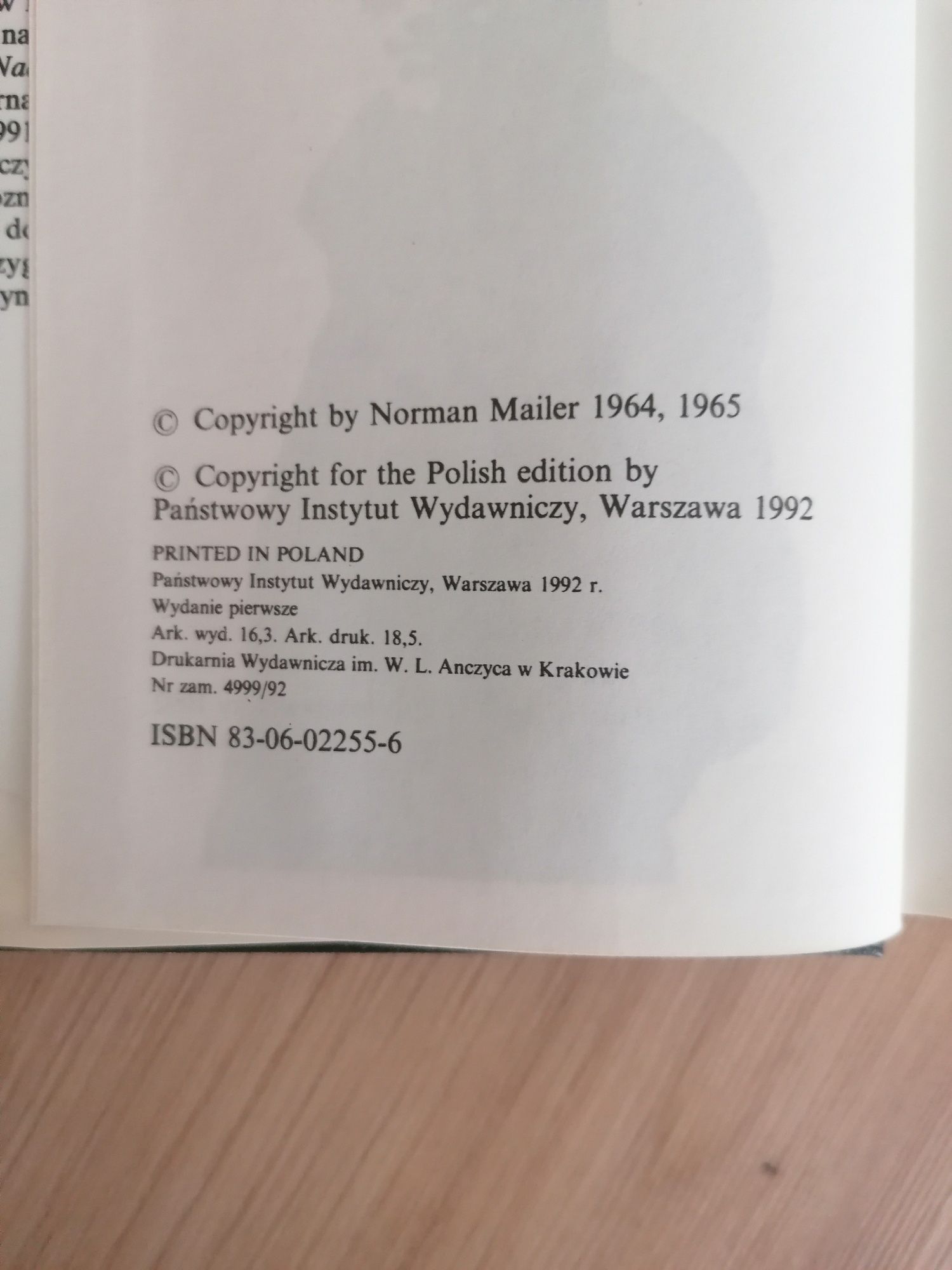 książka Amerykańskie marzenie Norman Mailer