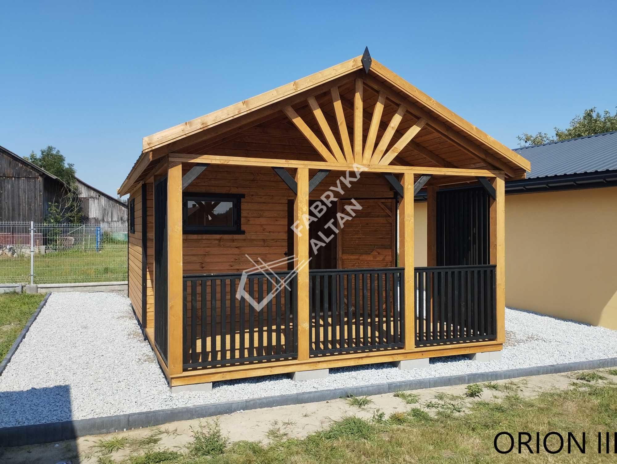 Domek drewniany, letniskowy, ogrodowy, 4x6m, ORION III, Domki