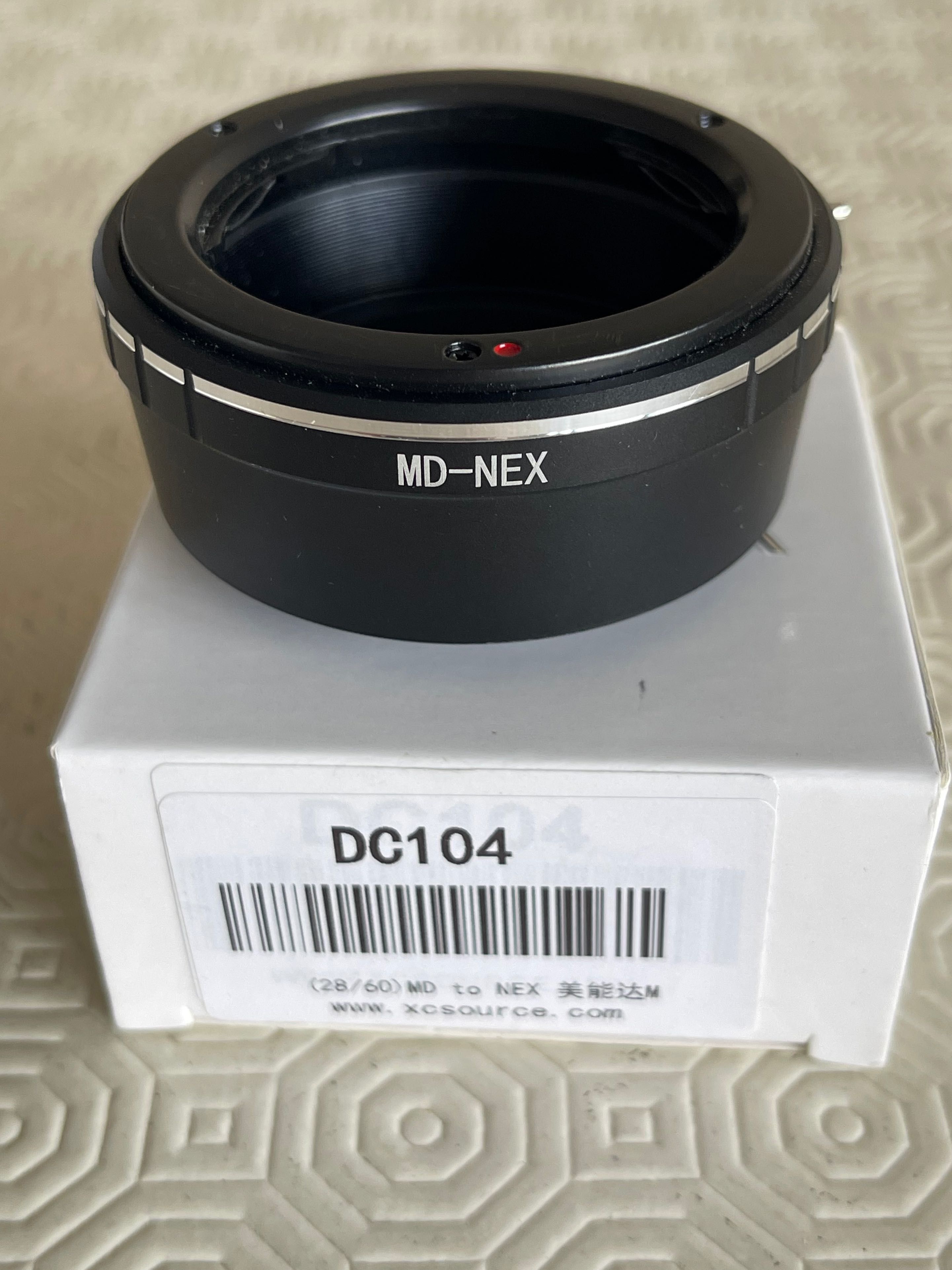 Adaptador para máquinas Sony E-Mount Lentes Minolta MD