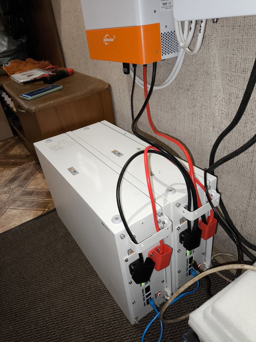 Батарея Lifepo4 48v 100Ah 5000Wh Huawei JK bms 150a invertor акт.бал.