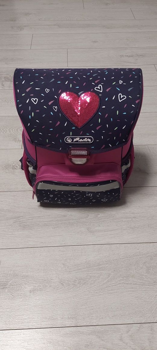Tornister szkolny Herlitz Loop Serce Tropical Heart