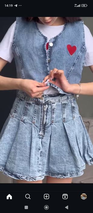 Юбка джинсова 42 розмір S