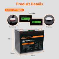 JSDSolar LiFePo4 акумулятор батарея 12v 100ah 1.2кВ UPS AGM LG Chem
