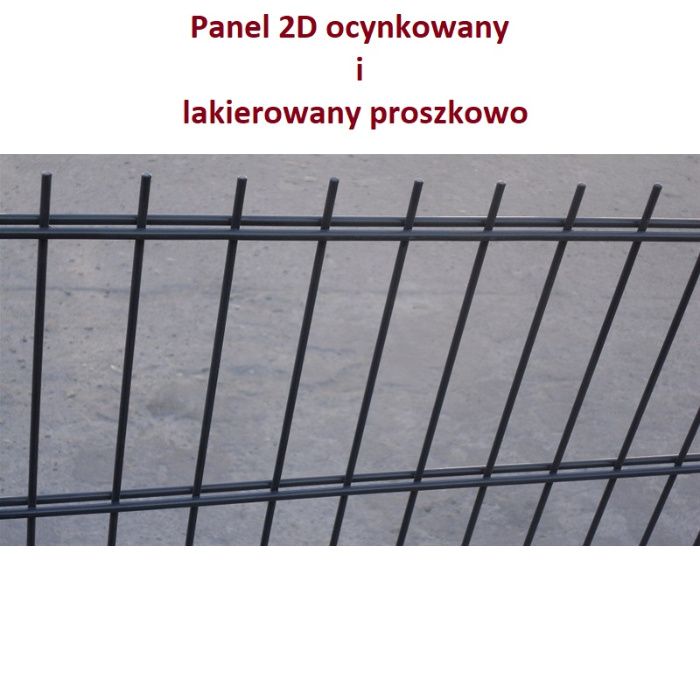 Panele ogrodzeniowe 2D ocynk/ral 8/6/8 H-123 Producent Mazowieckie