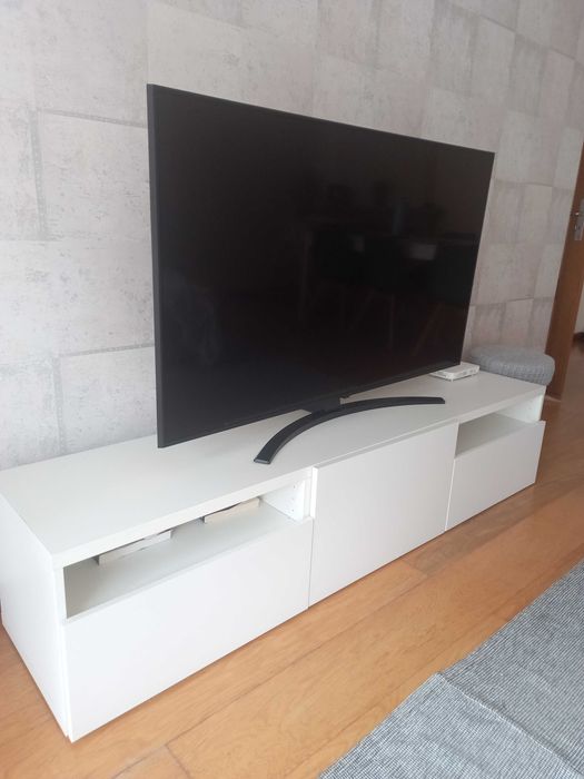 TV LG NanoCell 55" + Rack Branco