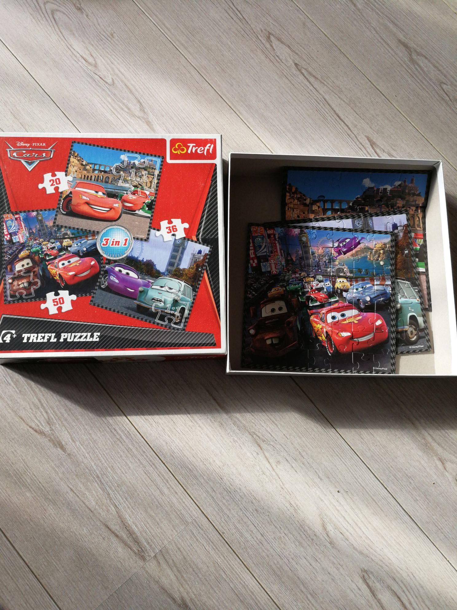 Puzzle Zygzak McQueen 3in1