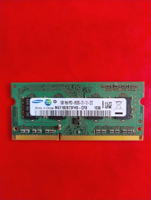 Оперативна пам'ять 1 GB Samsung DDR3 Модуль памяти для ноутбука 1 ГБ