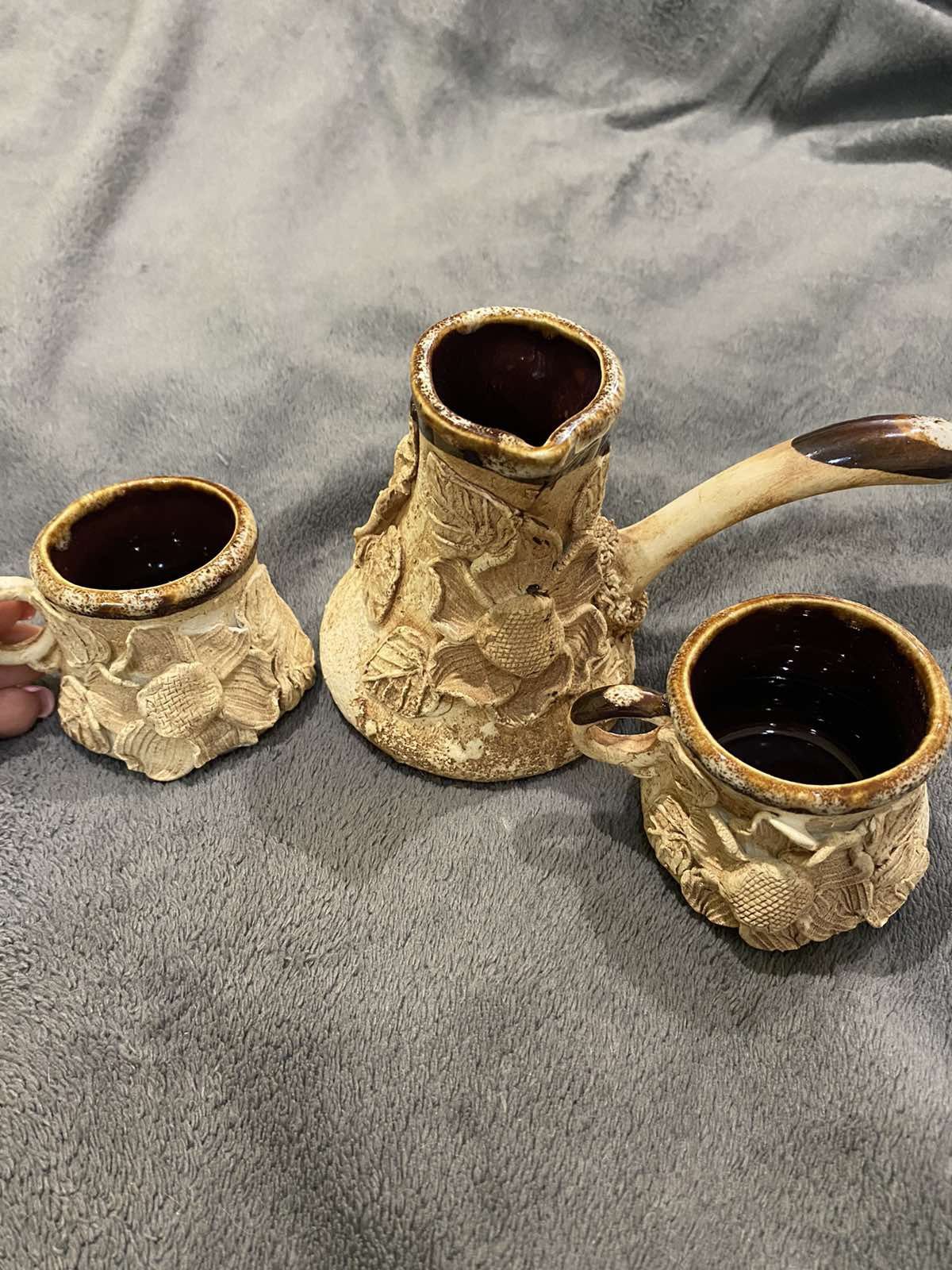 Керамический набор для кофе.