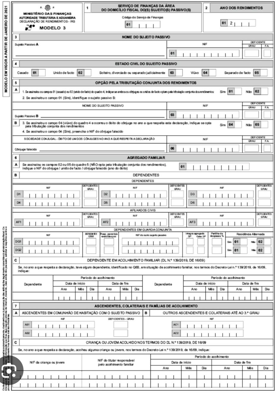 Serviço de contabilidade IRS