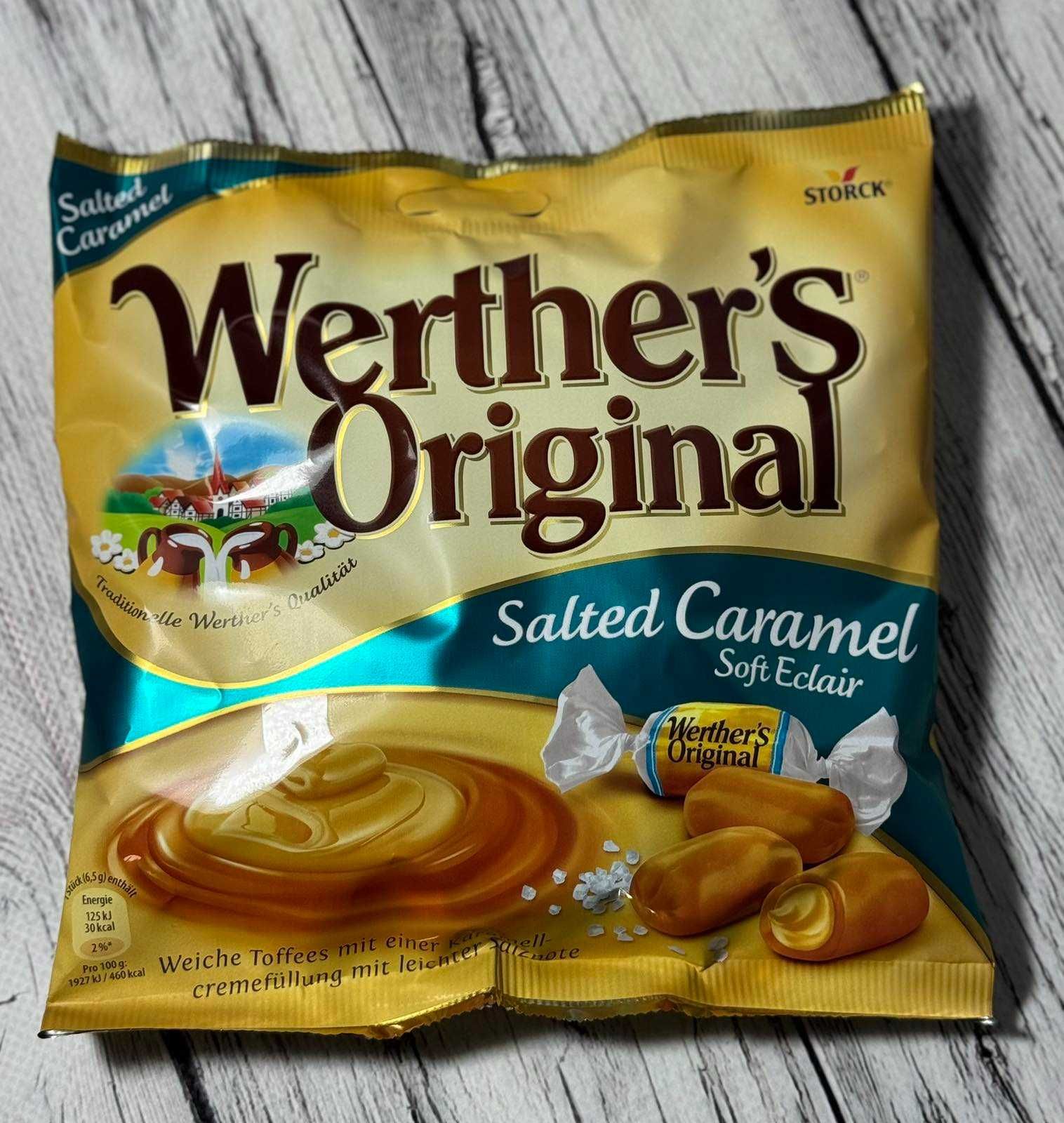 Цукерки Werther’s 5 видів більше у описі товару