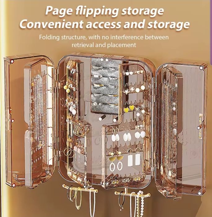 Шкатулка органайзер 27х20х7см акрил