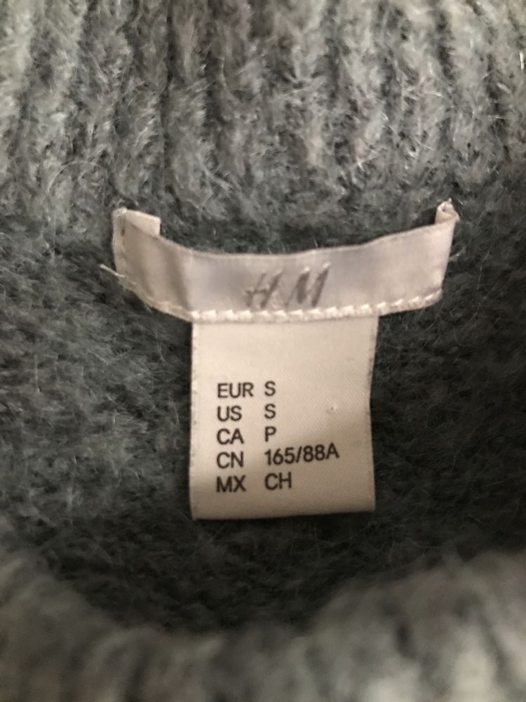 Sweter damski H&M S z moherem stan jak idealny