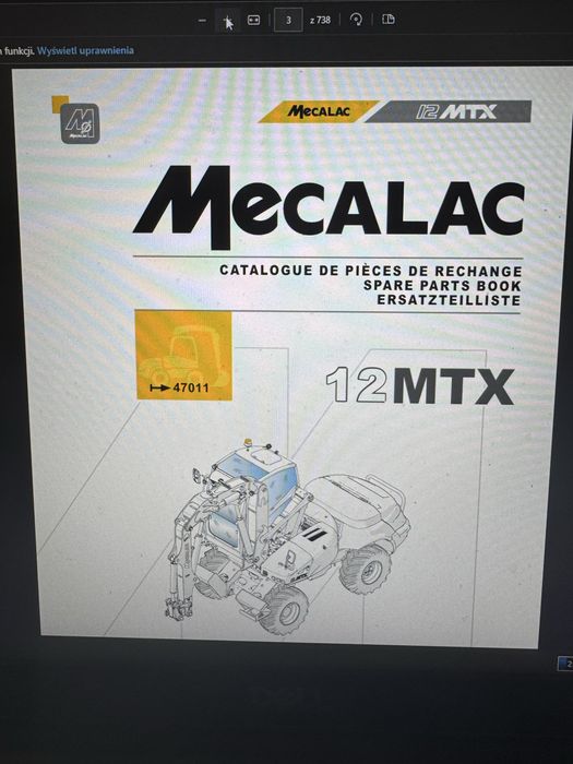 Katalog części Mecalac 12 MTX - katalogi 12mtx EPC