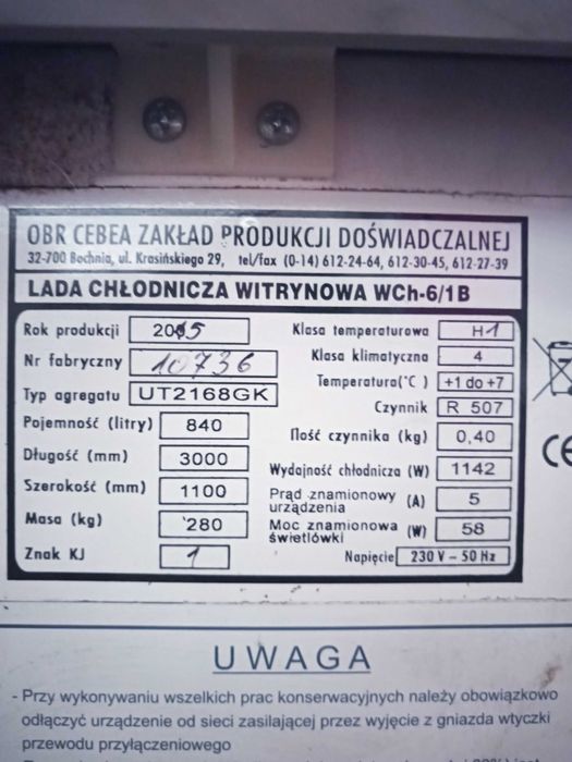 Lada chłodnicza sprzedam - bardzo zadbana