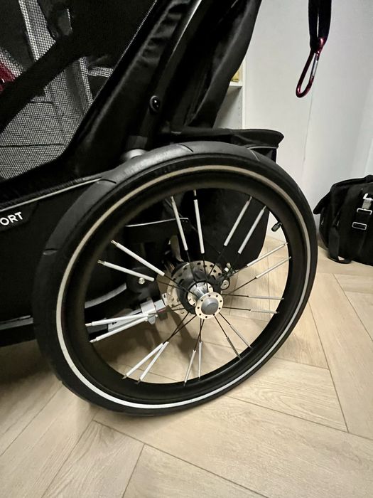 Thule Chariot Sport 1 Midnight Black - najlepsza amortyzacja na rynkuu