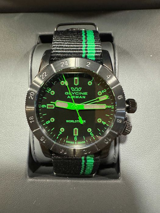 Zegarek Glycine Airman Worldtimer
