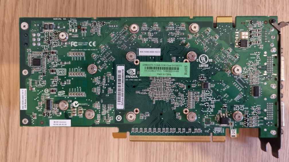 Retro karta GeForce 8800GTS 512MB DDR3 256-bit