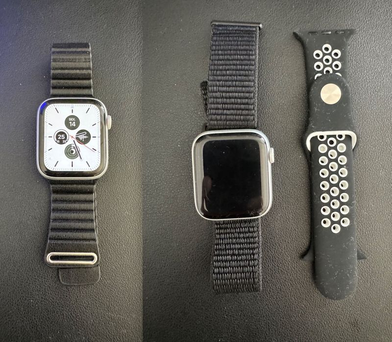 Apple Watch5 44” c/bracelete STAINLESS STEEL Apple, oferta 8 correias