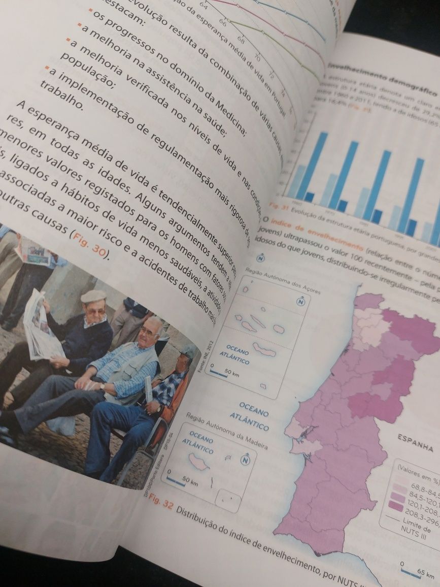 Manual Escolar de Geografia "Descobrir Portugal " 10 ano