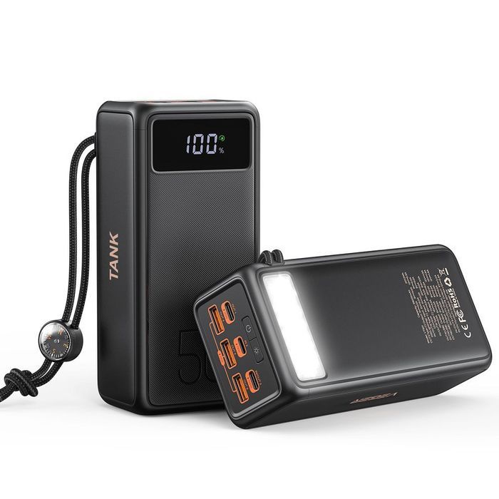 VEGER powerbank 56000 mAh PD QC3.0 5A 130W Tank Boost (W5001C) czarny