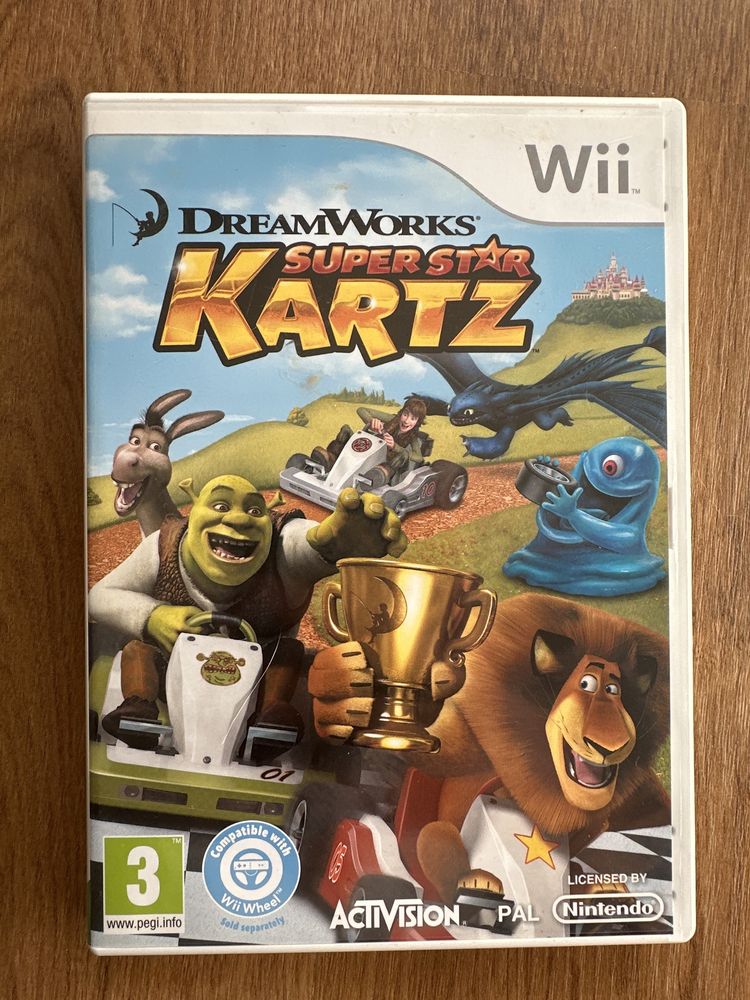 Jogos Nitendo Wii -> SuperStar Kartz e Os pinguins do Madagascar