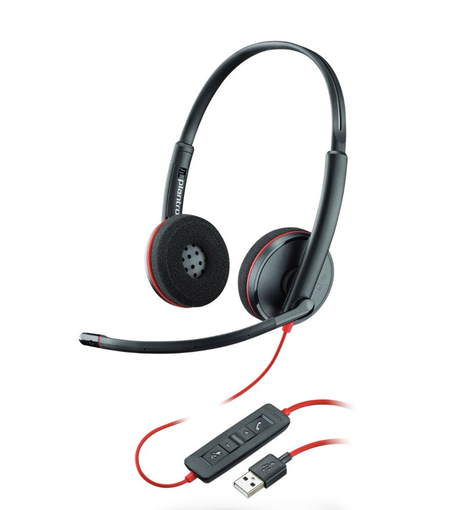 Гарнітура Plantronics BlackWire C3220-A (стерео, USB-A)