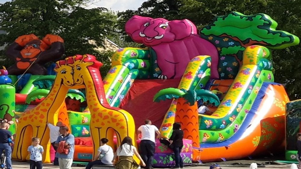 Dmuchane zamki  dmuchańce  eurobungee kule wodne zorbing