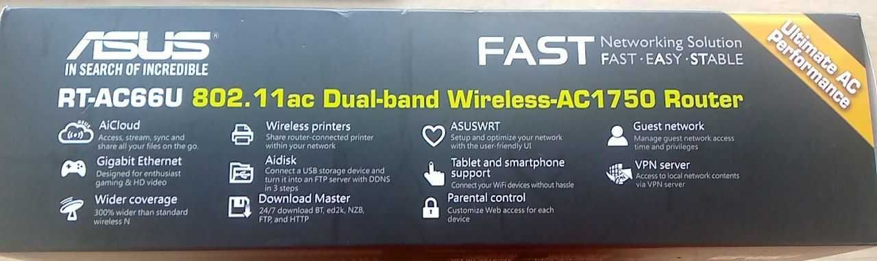 Роутер Asus RT-AC66U Dual-Band WI-FI AC1750 Gigabit Router