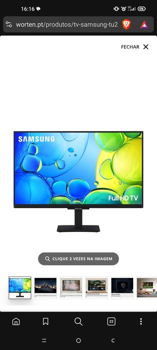 Samsung F6000F 27" nova por abrir