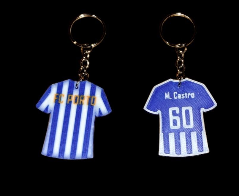 Porta-chaves Personalizado impressão 3D do fcporto