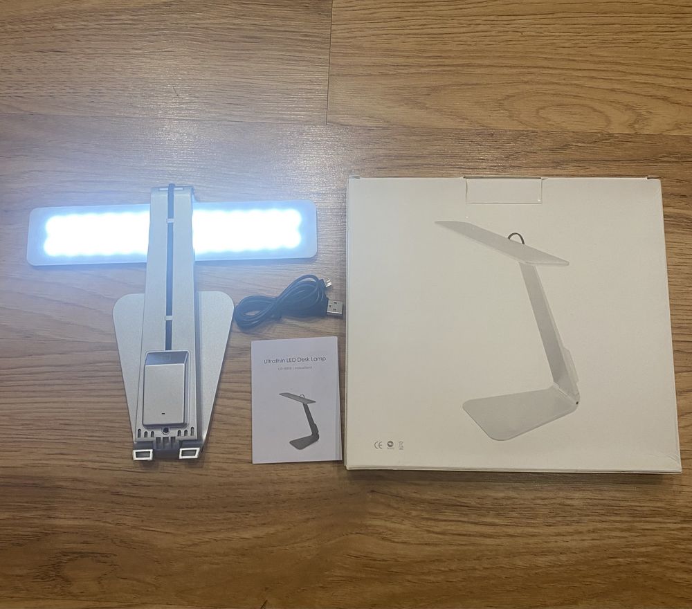 Настольная аккумуляторная как Apple LEDлампа,светильник сUSB-зарядкой