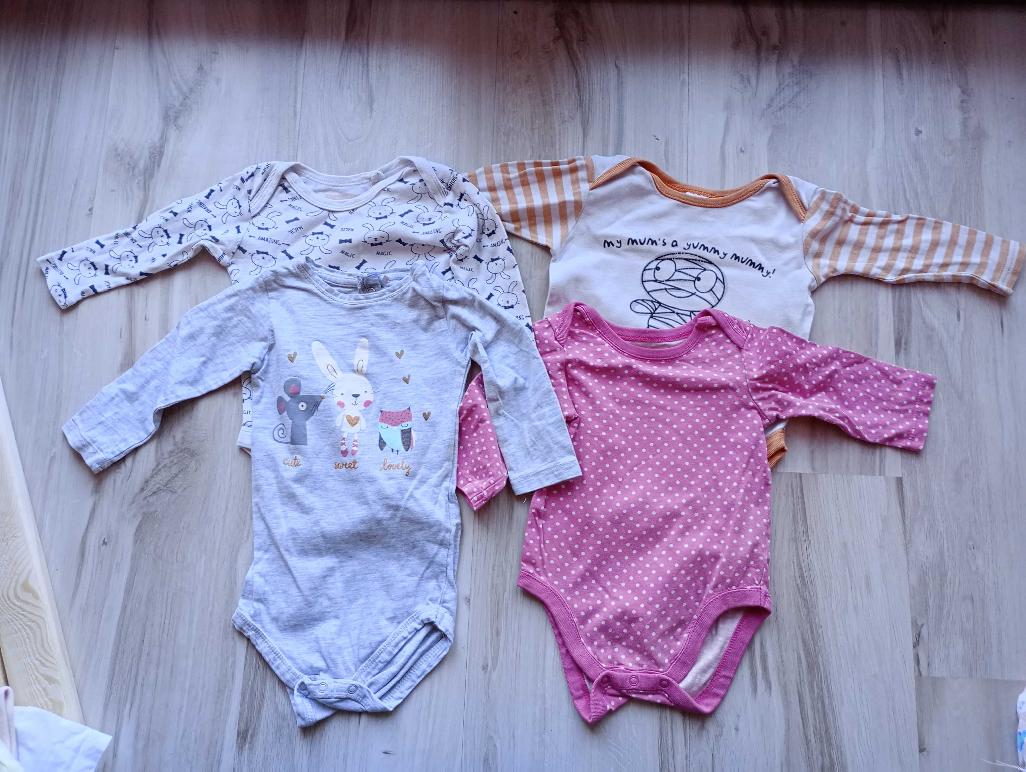 Paka ubrań dla dziewczynki rozmiar 74 cz.1