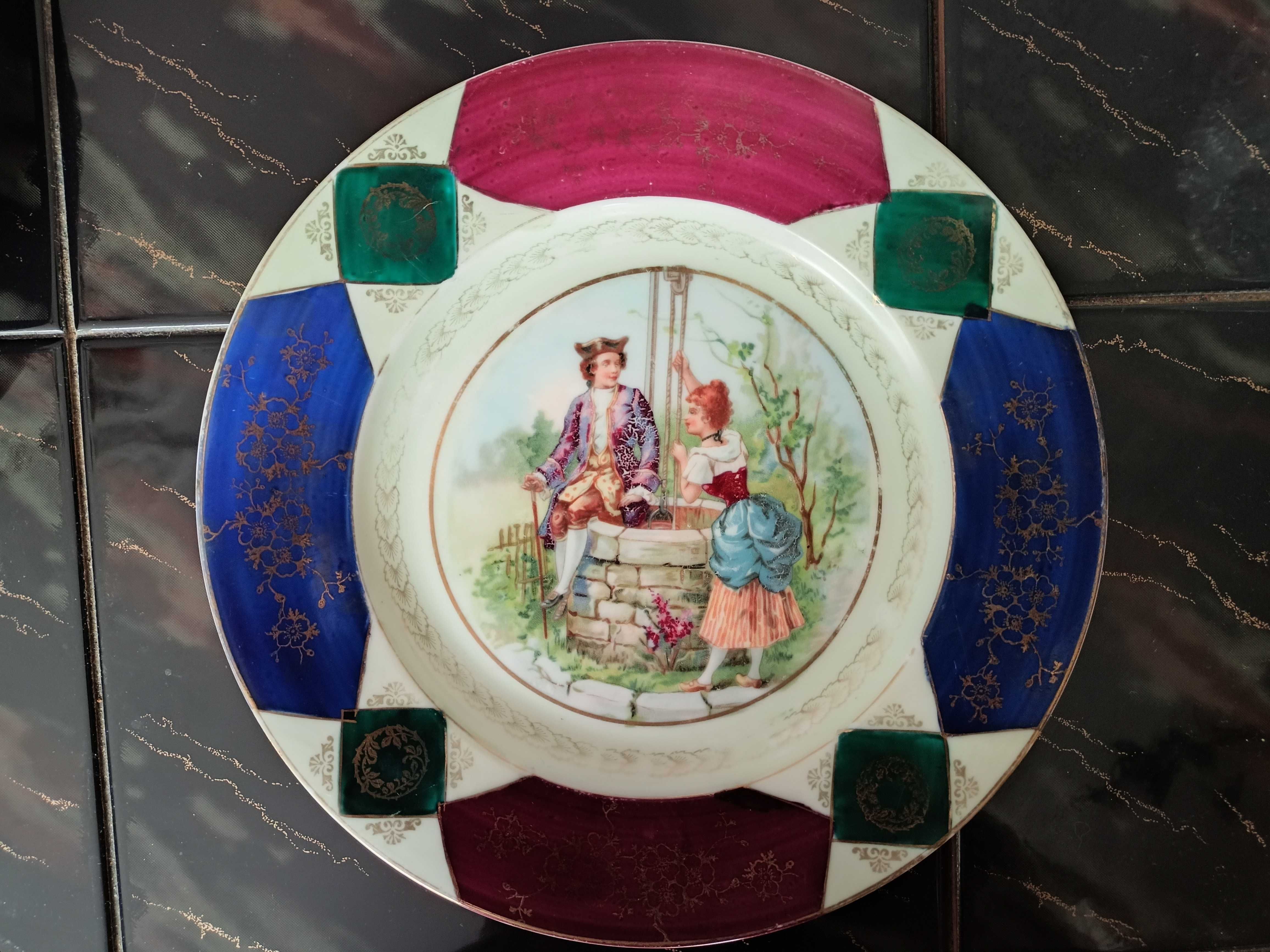 MZ Altrohlau CMR Czechoslovakia talerz porcelana 1918-38 vintage