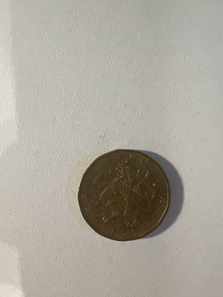 Moneta 20 koron z 1997 roku