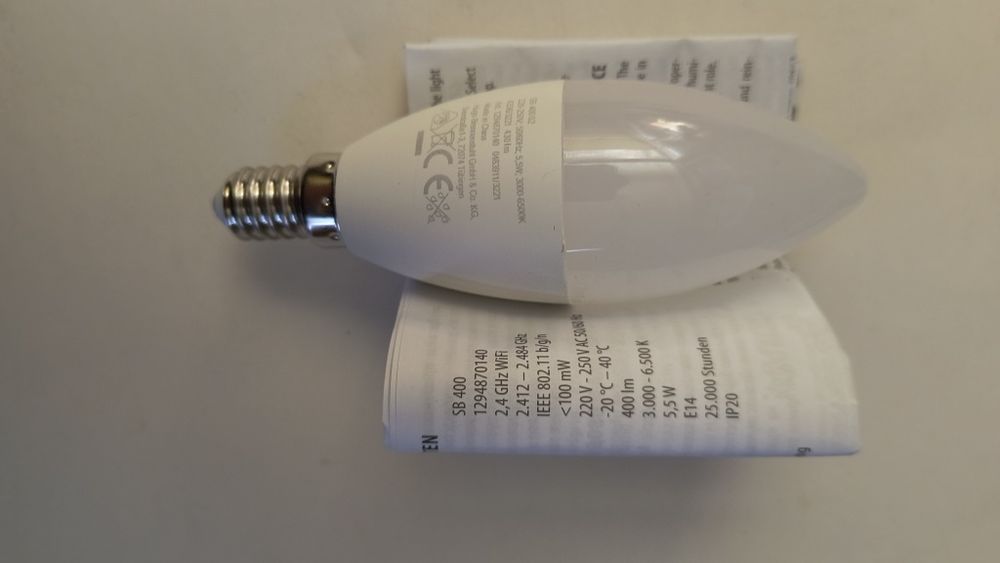 Sprzedam nową żarówkę LED WiFi Brennenstuhl E14 RGB – sterowanie apką/